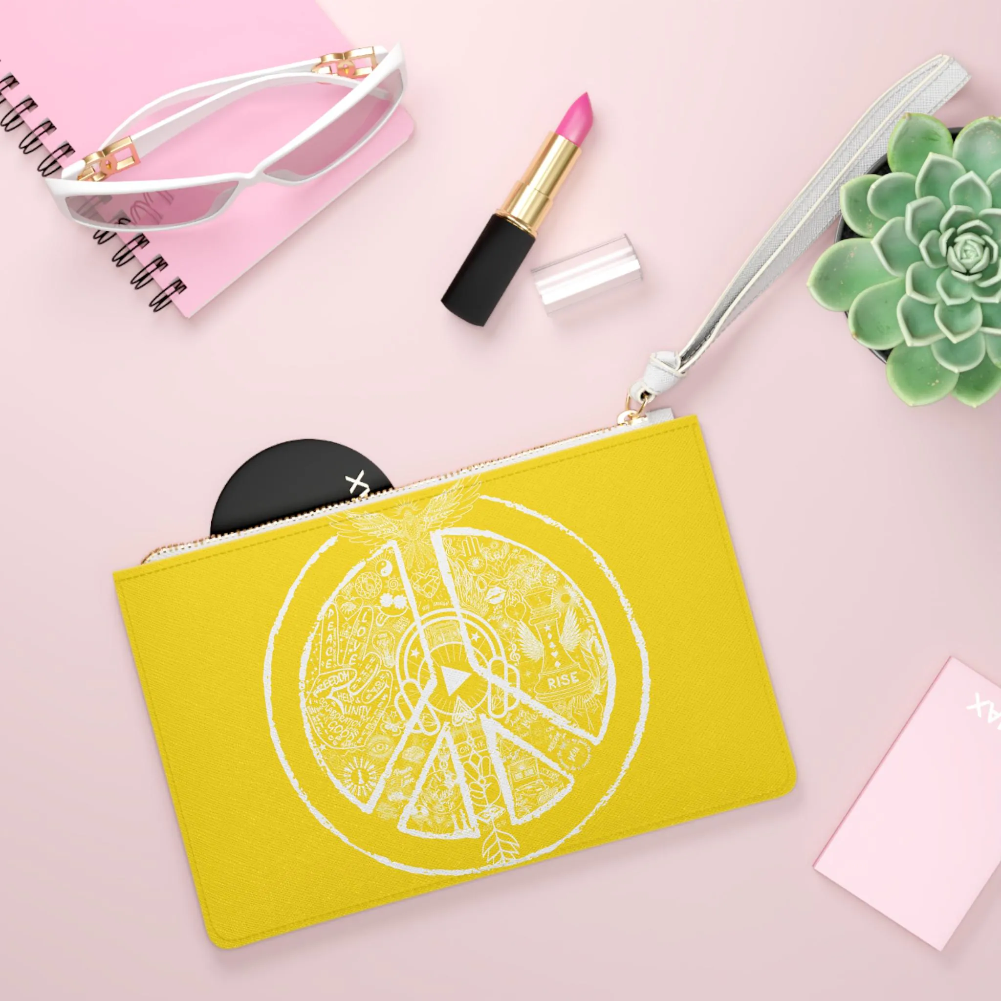 *BRIGHT EDITION Clutch Bag PEACE&LOVE - Image 4